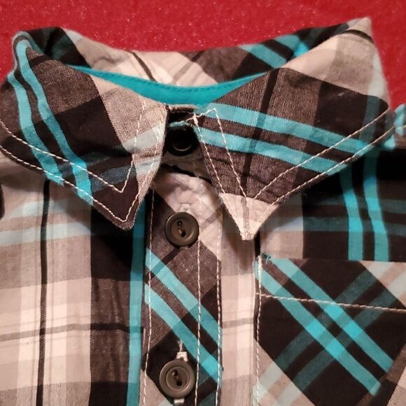 Carter's Infant Boy's Jeans with Garanimal Plaid Onesie Size 6M - Picture 5 of 9